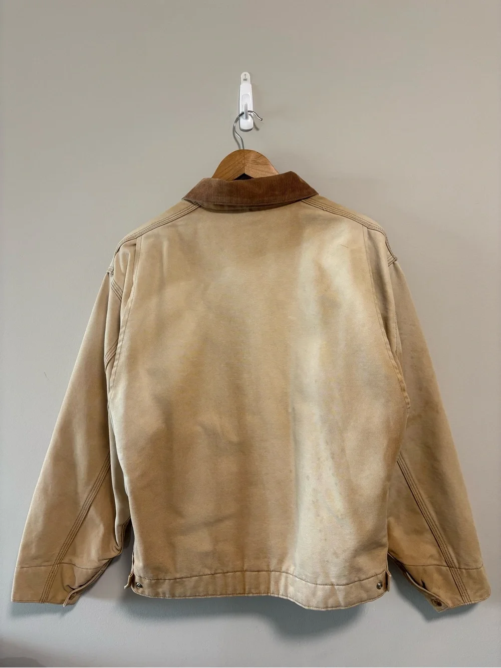 Vintage Carhartt Detroit Jacket Red Quilt Lined - Picture 6 of 6